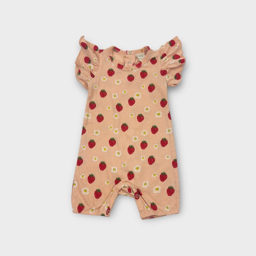 Nature Baby Strawberry Romper, Size 00