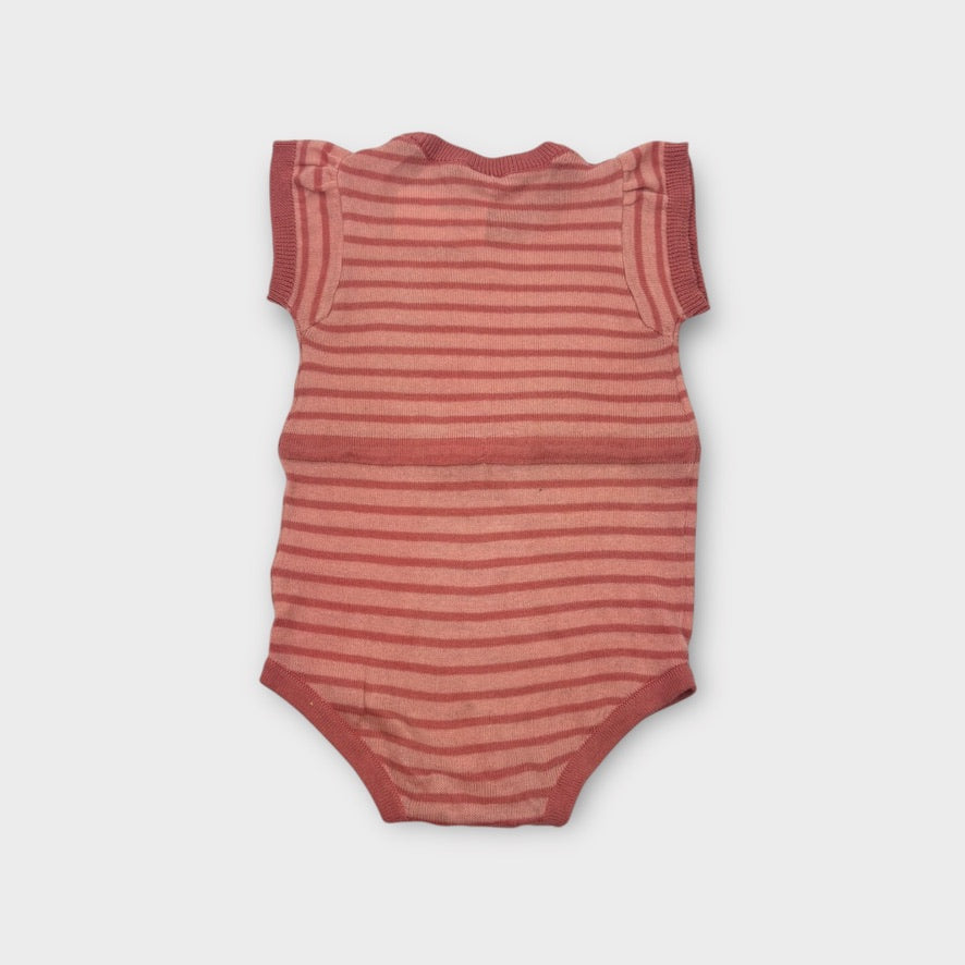 Nature Baby Pink Stripe Romper, Size 00