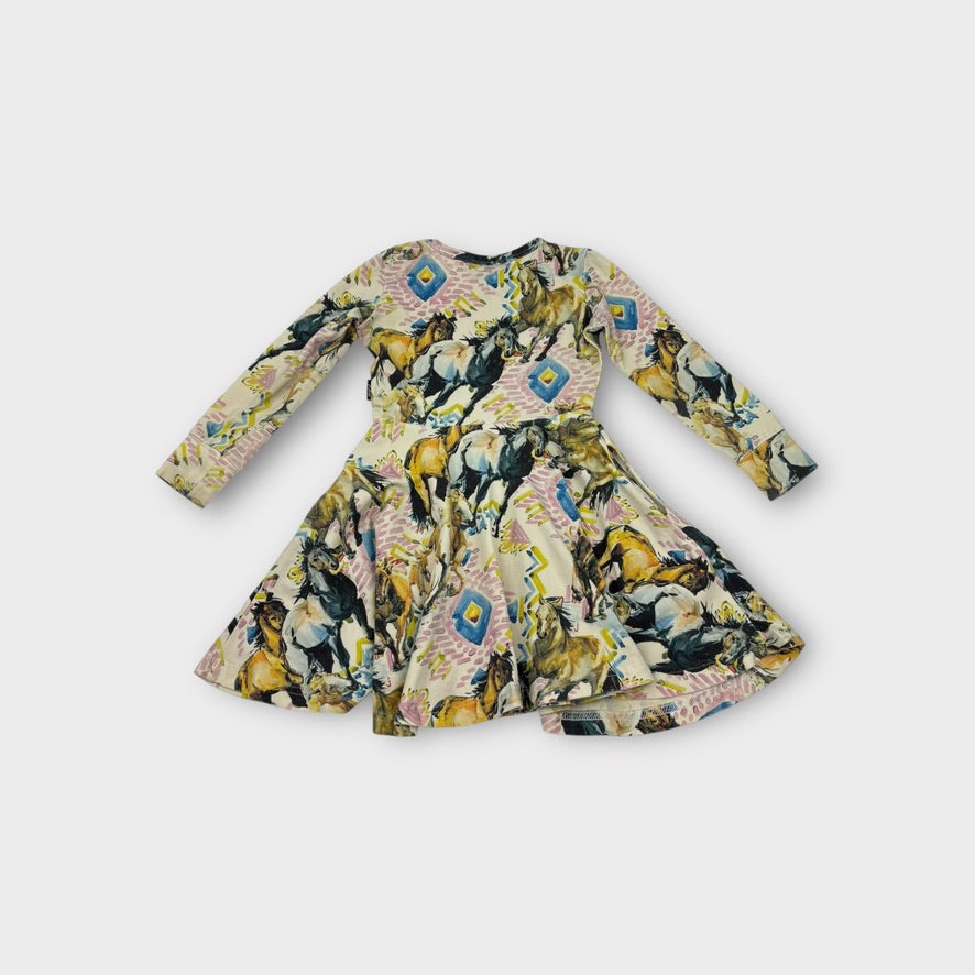 Rock Your Kid Horses Dress, Size 2