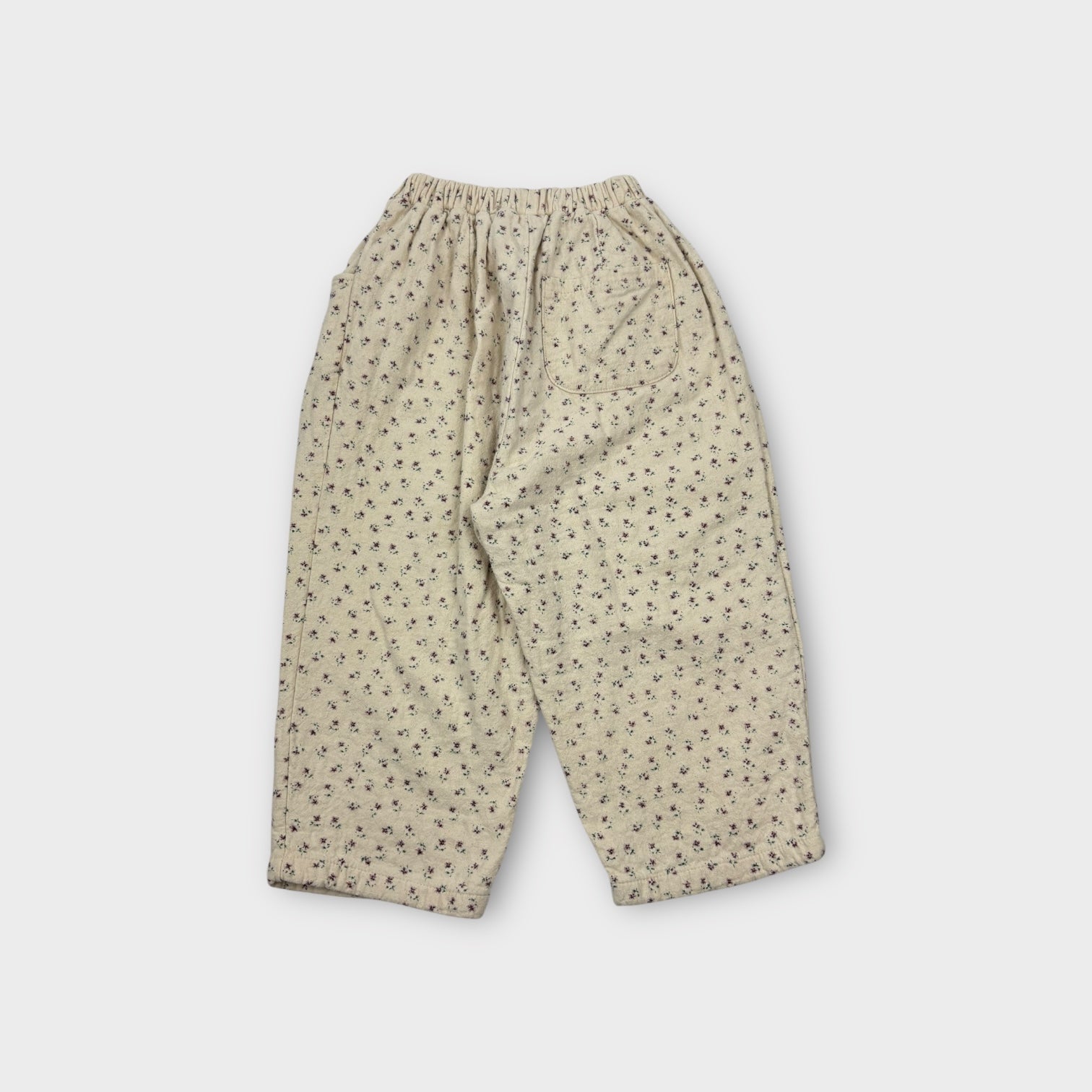 De Marvi Floral Barrel Leg Pants, Size 6-7