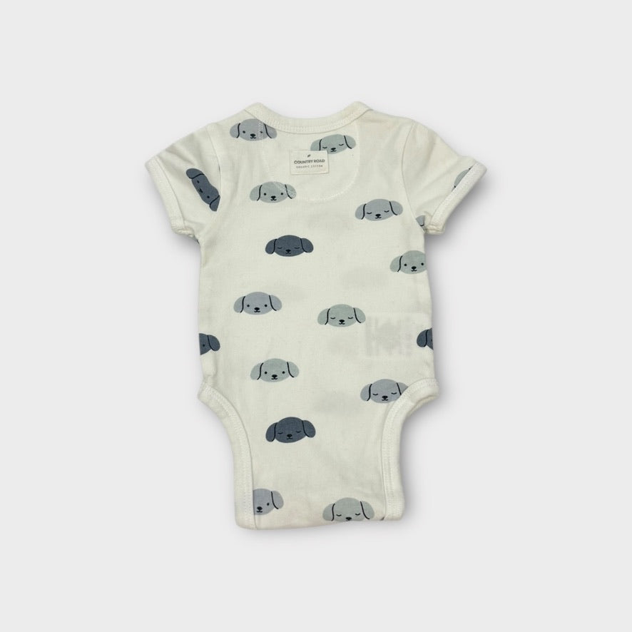 Country Road Puppy Bodysuit, Size NB