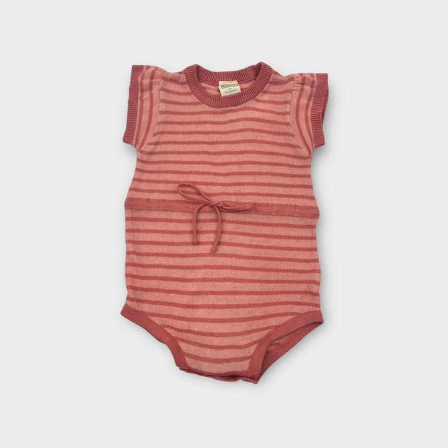 Nature Baby Pink Stripe Romper, Size 00