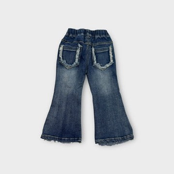 Floral Embroidered Jeans, Size 3