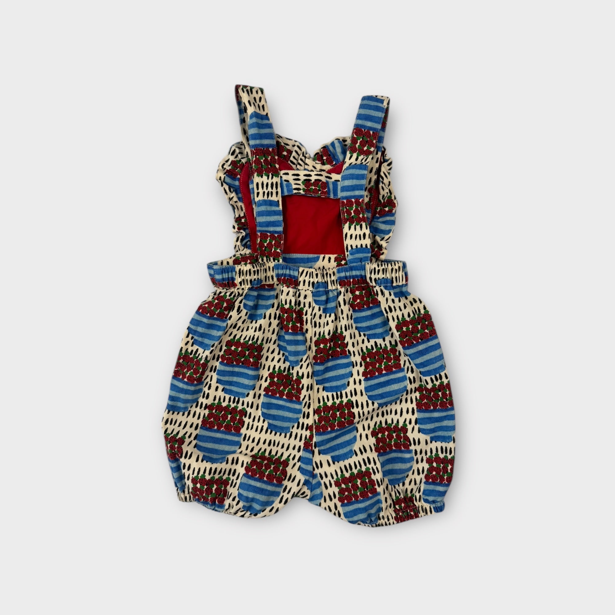 Strawberry Basket Playsuit, Size 18M
