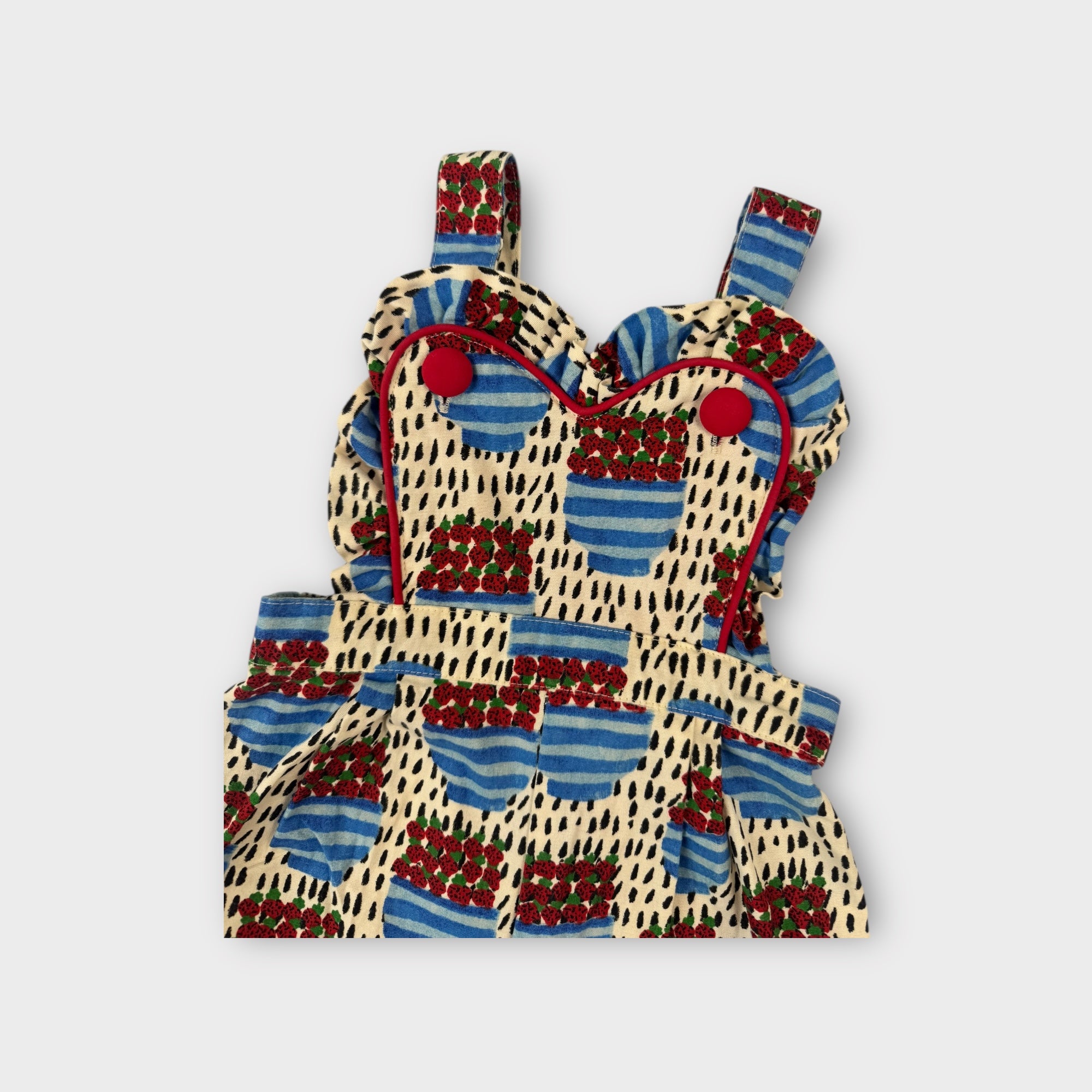 Strawberry Basket Playsuit, Size 18M