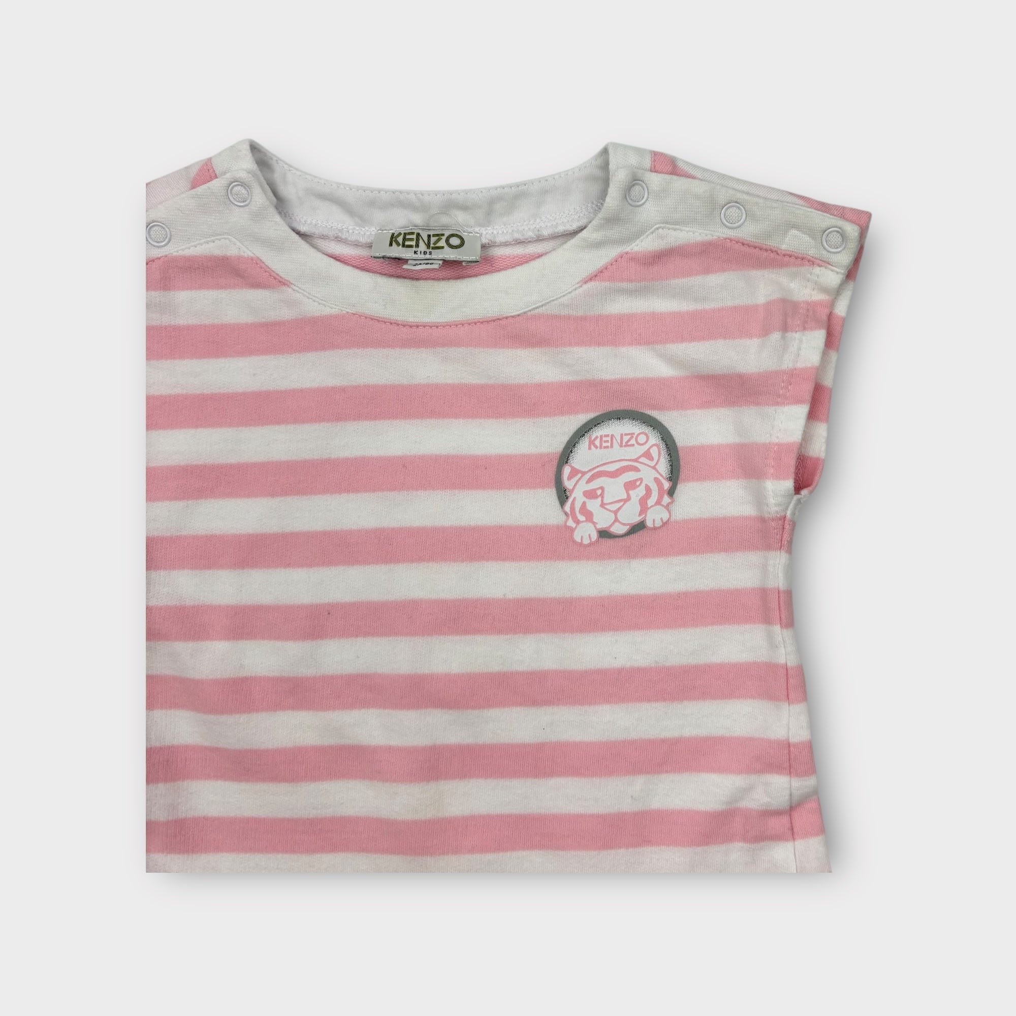 Kenzo Paris Pink Stripe Dress, Size 2