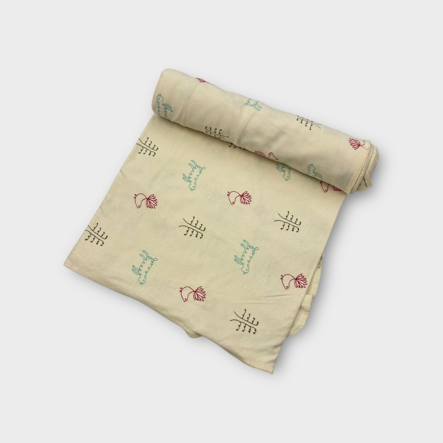 Nature Baby White Animal Print Blanket