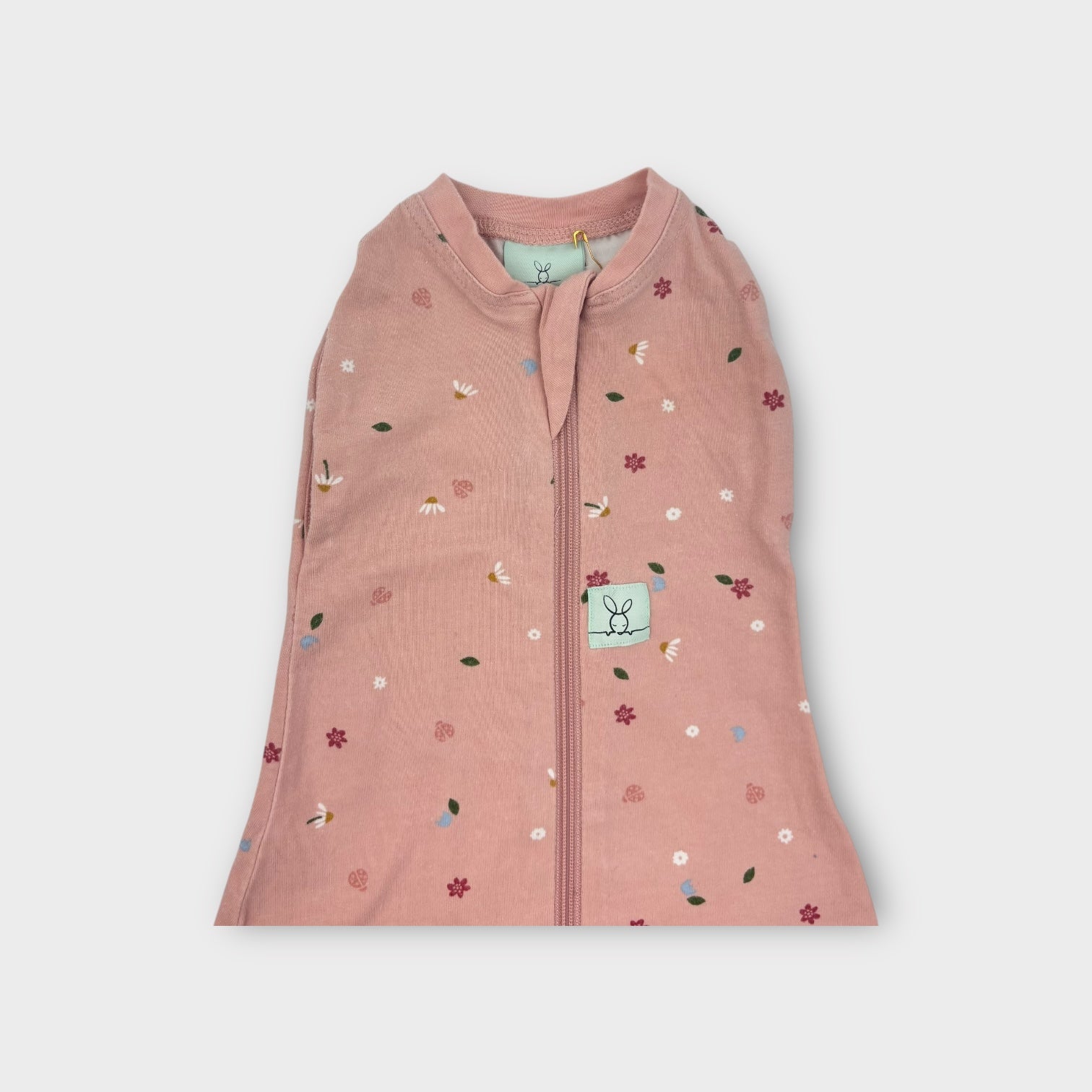Ergopouch 0.2 Tog Pink Garden Cocoon Swaddle Bag, Size 000