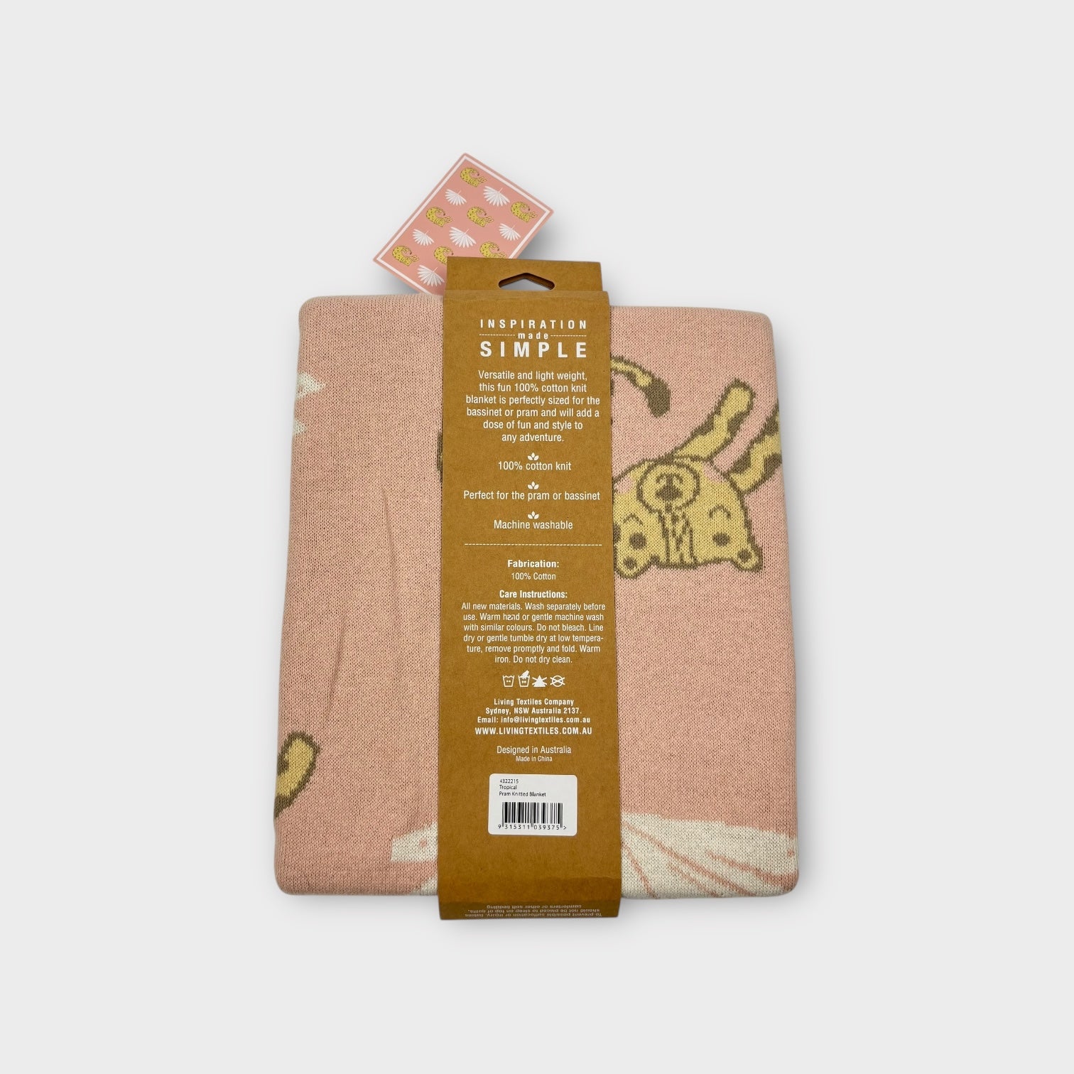 Living Textiles Tropical Knit Baby Blanket