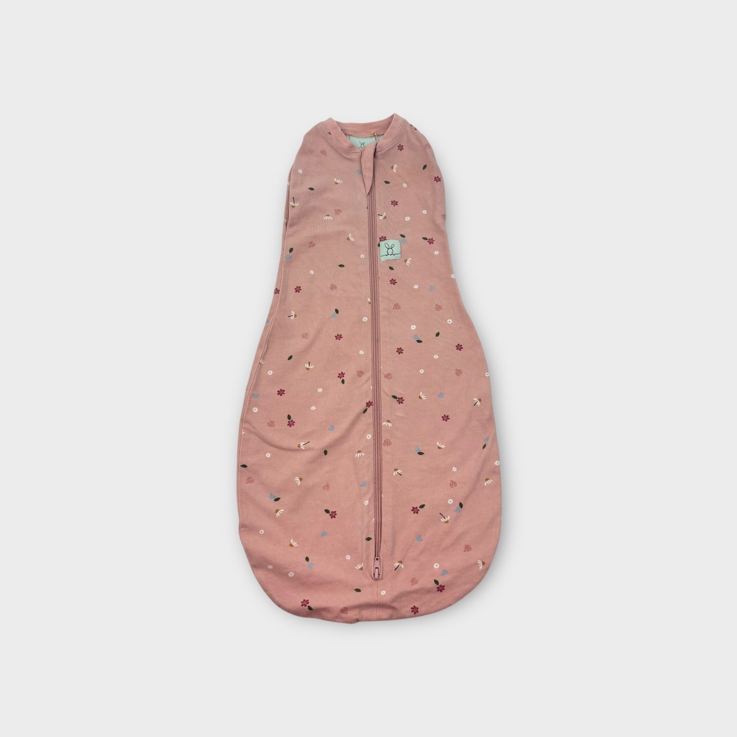 Ergopouch 0.2 Tog Pink Garden Cocoon Swaddle Bag, Size 000