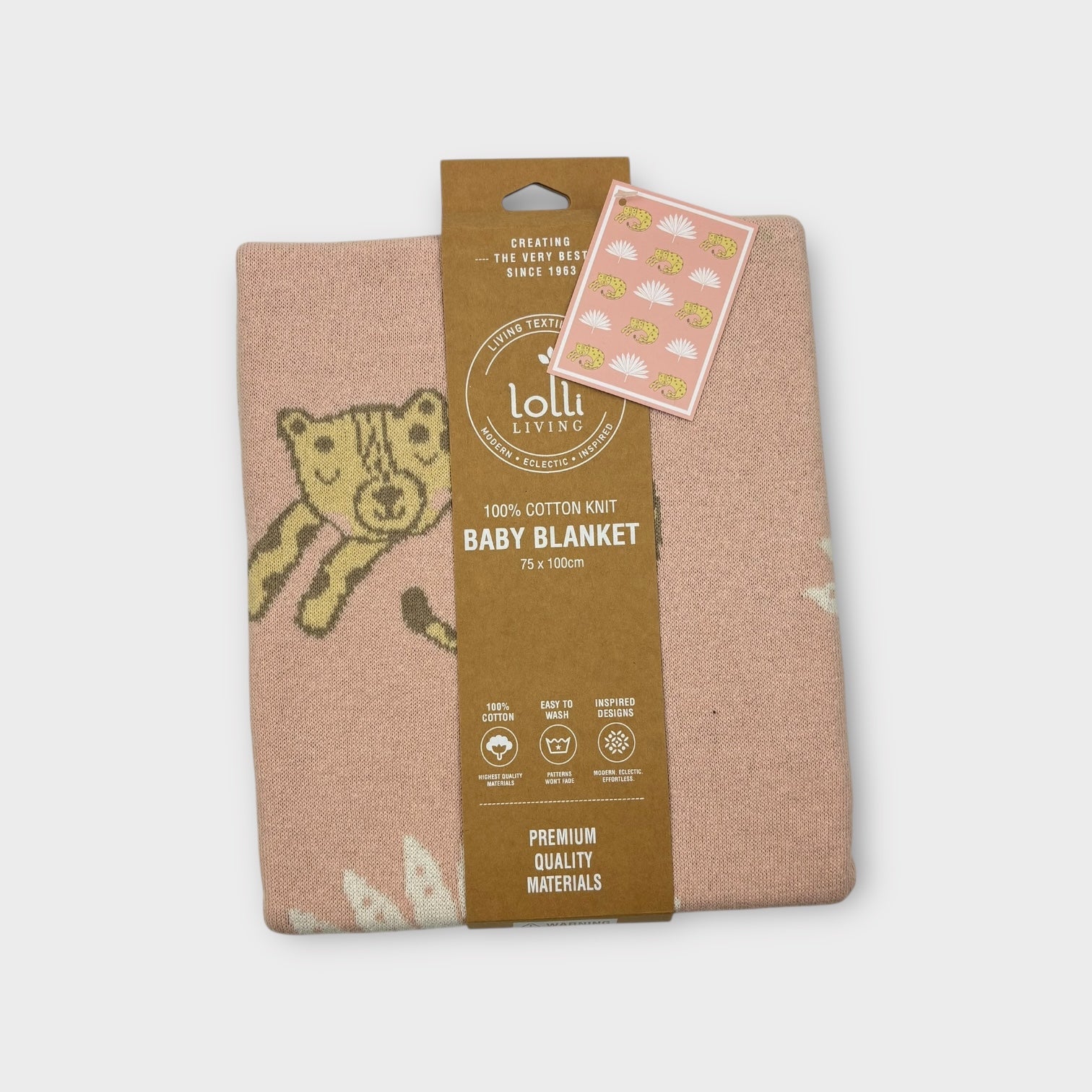 Living Textiles Tropical Knit Baby Blanket