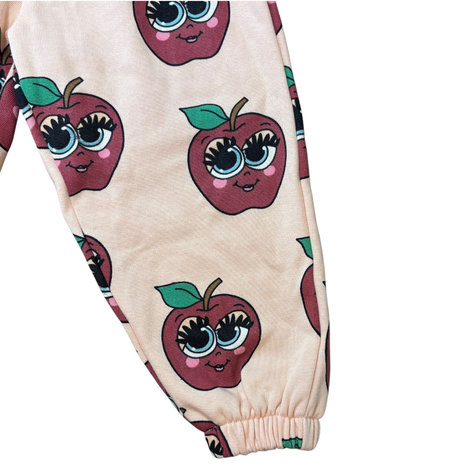 Hugo Loves Tiki Apple Print Fleece Overalls, Size 12-18m