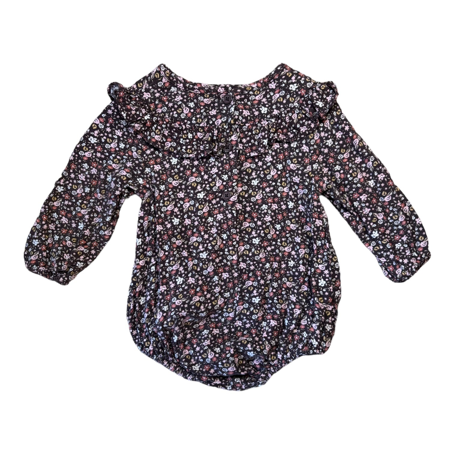 David Jones Dark Floral Romper, Size 0