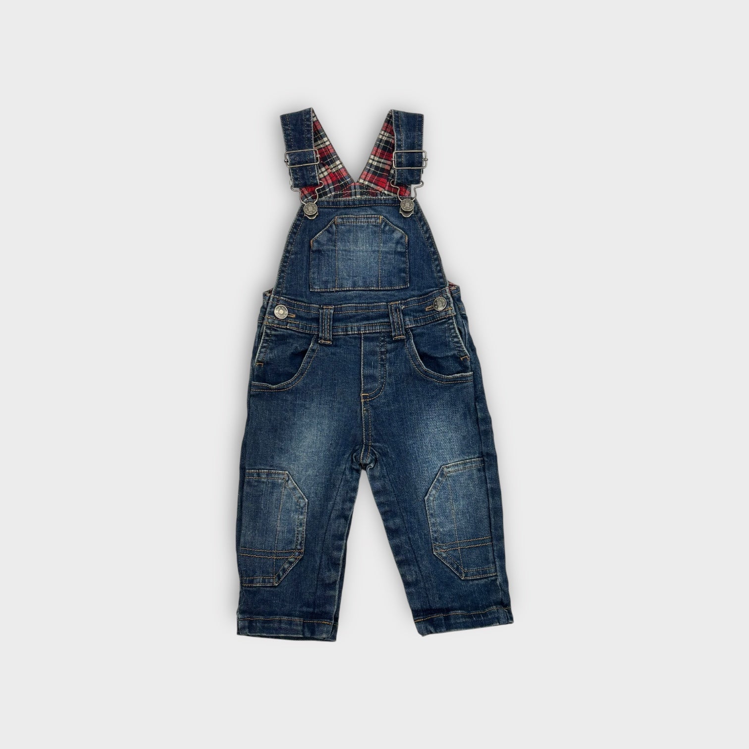 David Jones Baby Blue Denim Overalls, Size 00