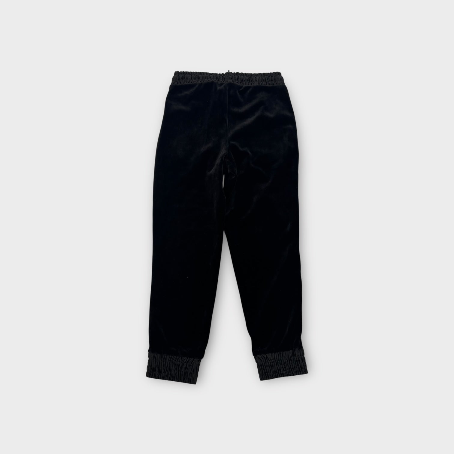 DKNY Black Velour Track Pant, Size 7-8