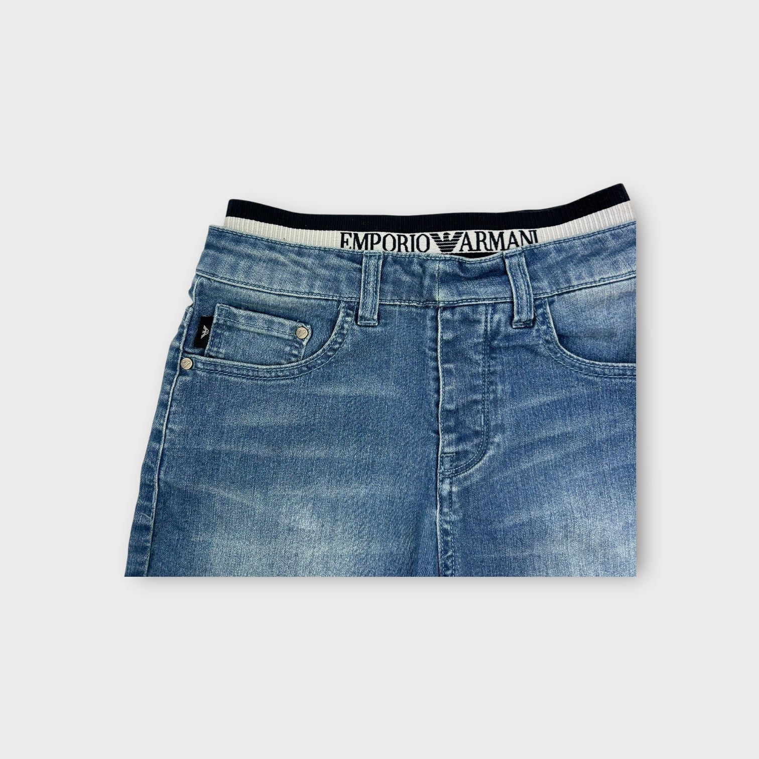 Emporio Armani Denim Shorts, Size 6