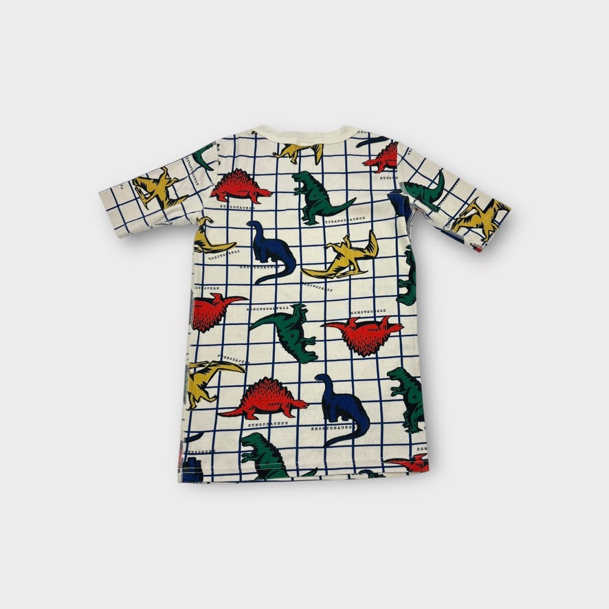 Hanna Andersson Dinosaur Grid Top, Size 10