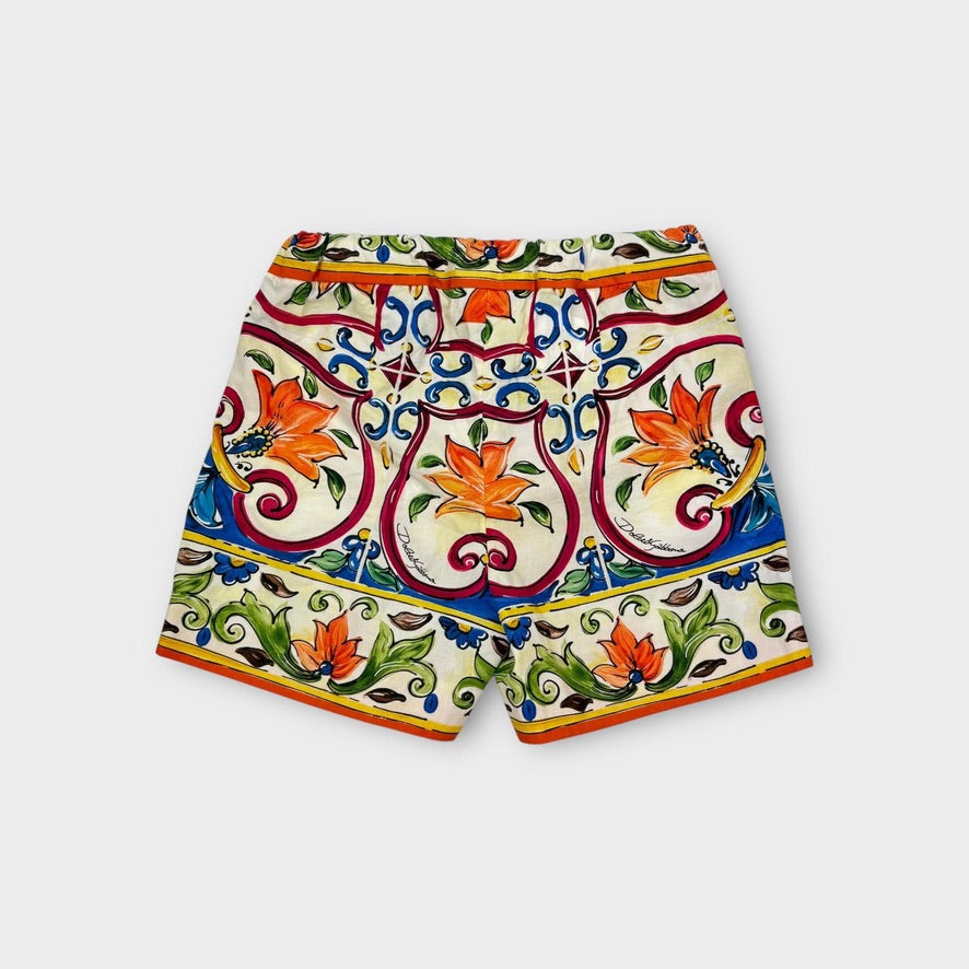 Dolce & Gabbana Printed Shorts, Size 2