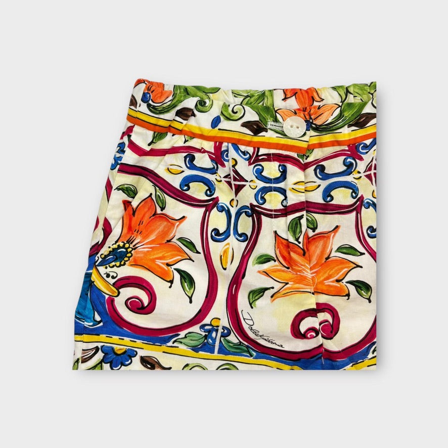 Dolce & Gabbana Printed Shorts, Size 2
