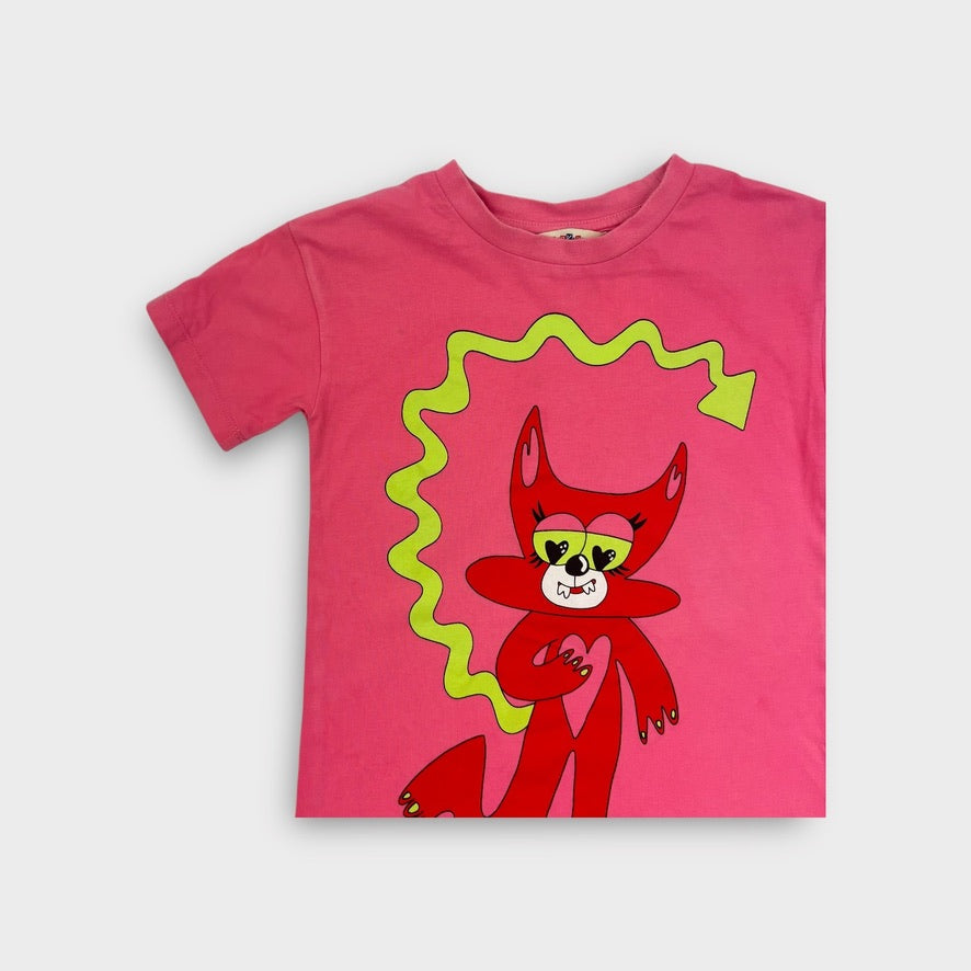 DangerKids Pink Devil Dog Dress, Size 4