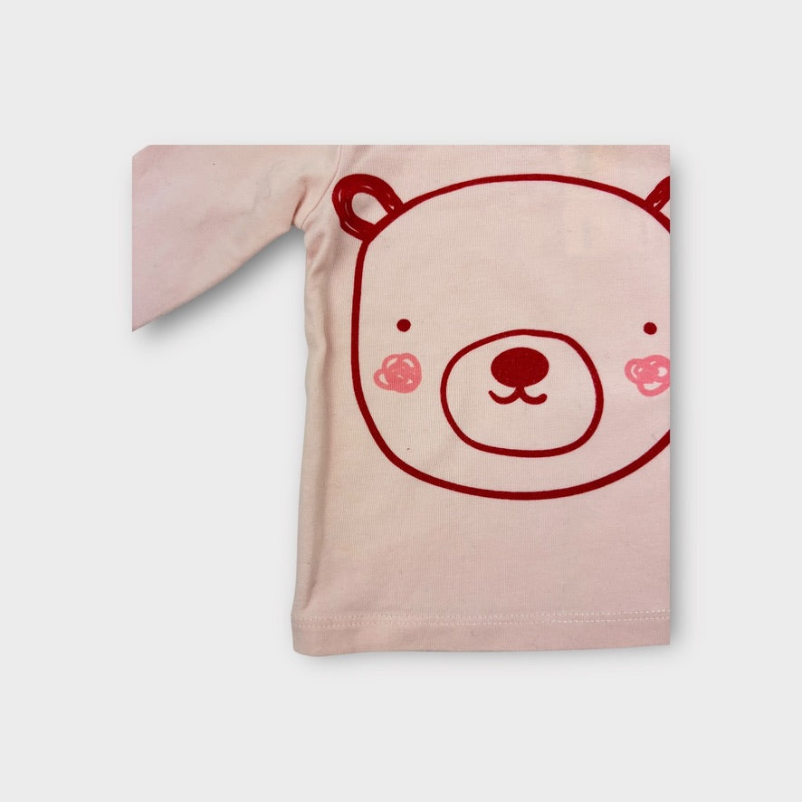 Seed Heritage Long Sleeve Bear Top, Size 0000