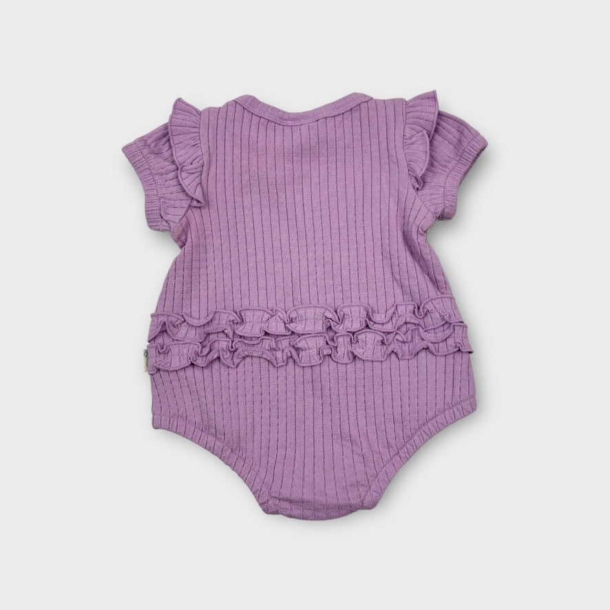 Peter Alexander Purple Frill Bodysuit, Size 00