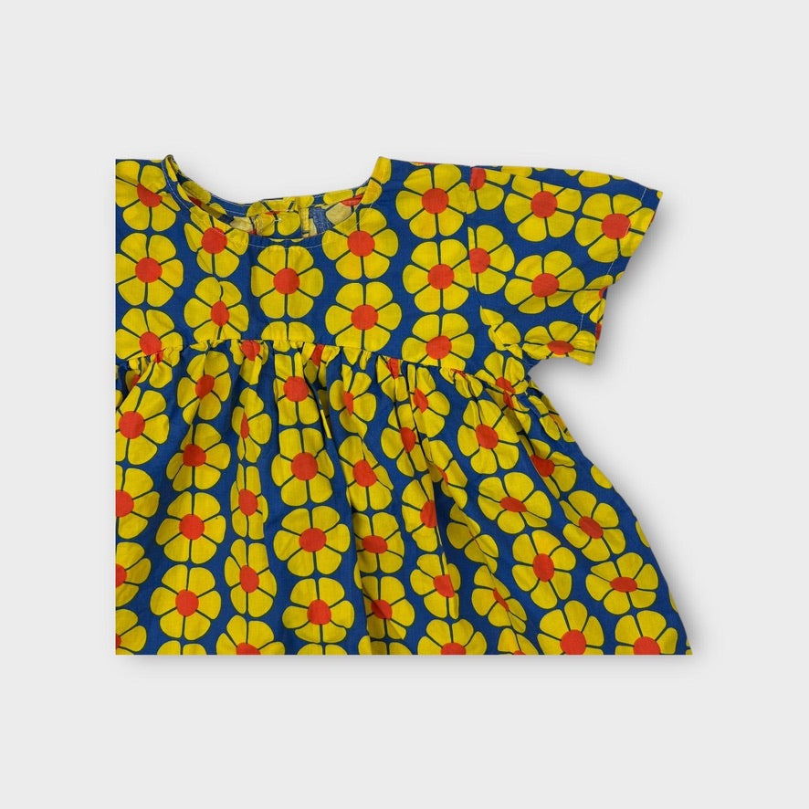 Daisy Print Dress, Size 3-4