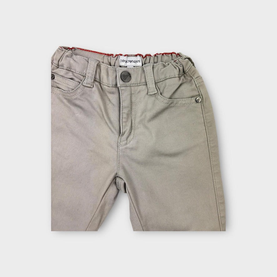 Emporio Armani Grey Chino Pants, Size 1