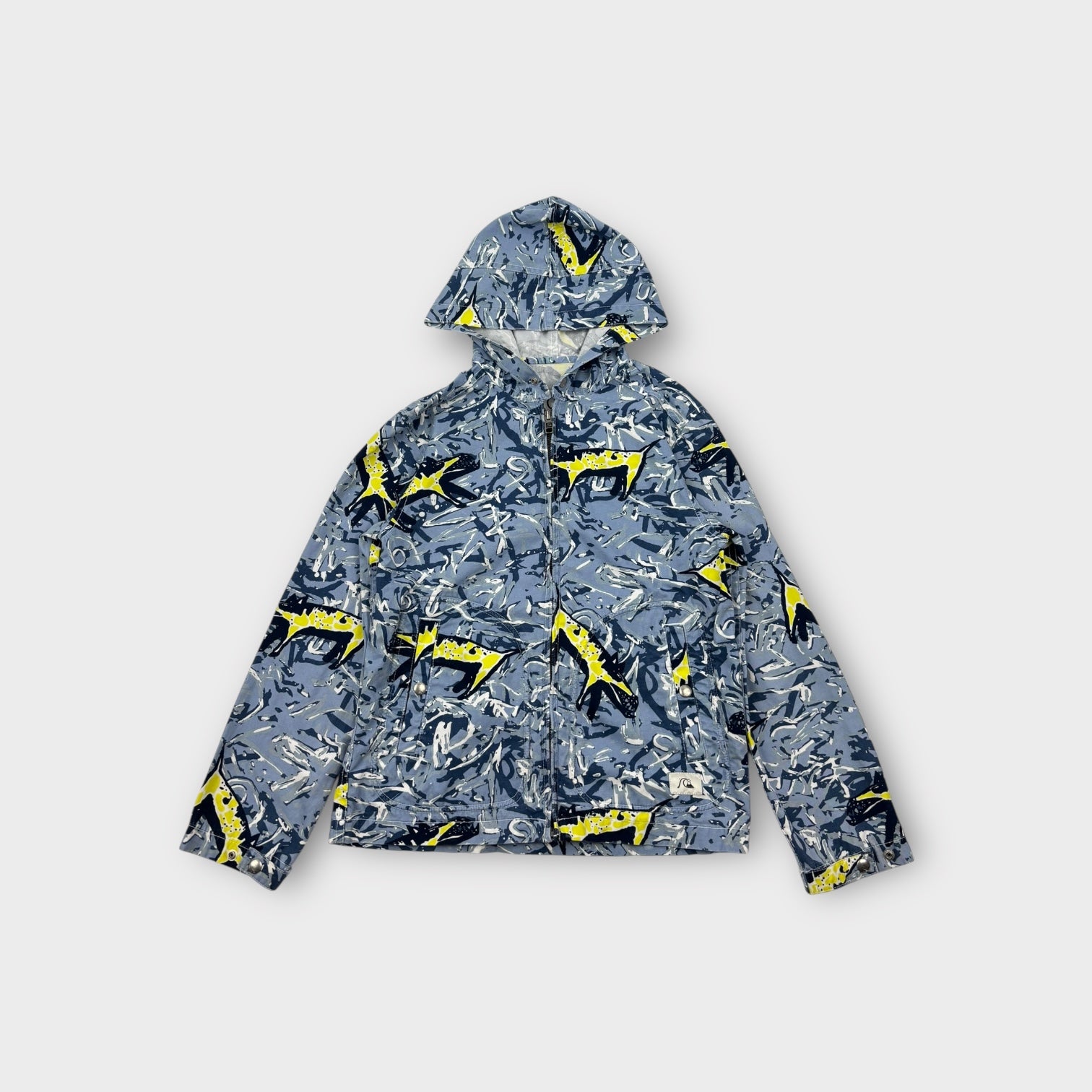 Quicksilver Pattern Hooded Jacket, Size 10