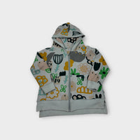 Minti Melbourne Pattern Zip Hoodie, Size 6