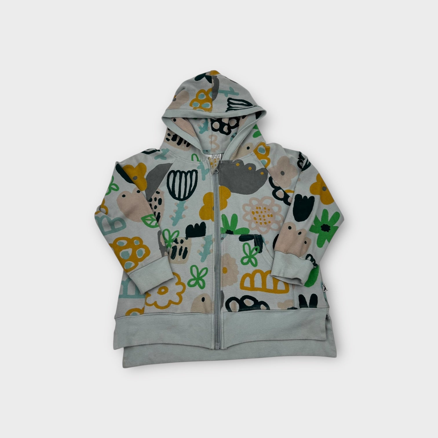 Minti Melbourne Pattern Zip Hoodie, Size 6