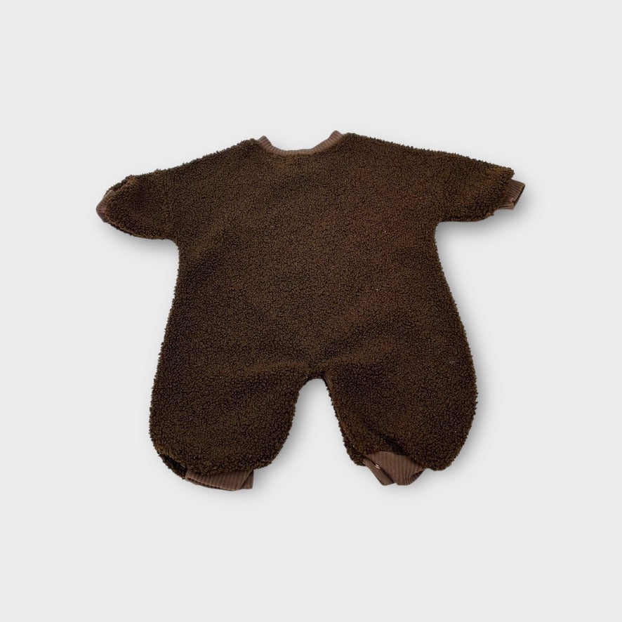 Cinnamon Baby Brown Boucle Romper, Size 000