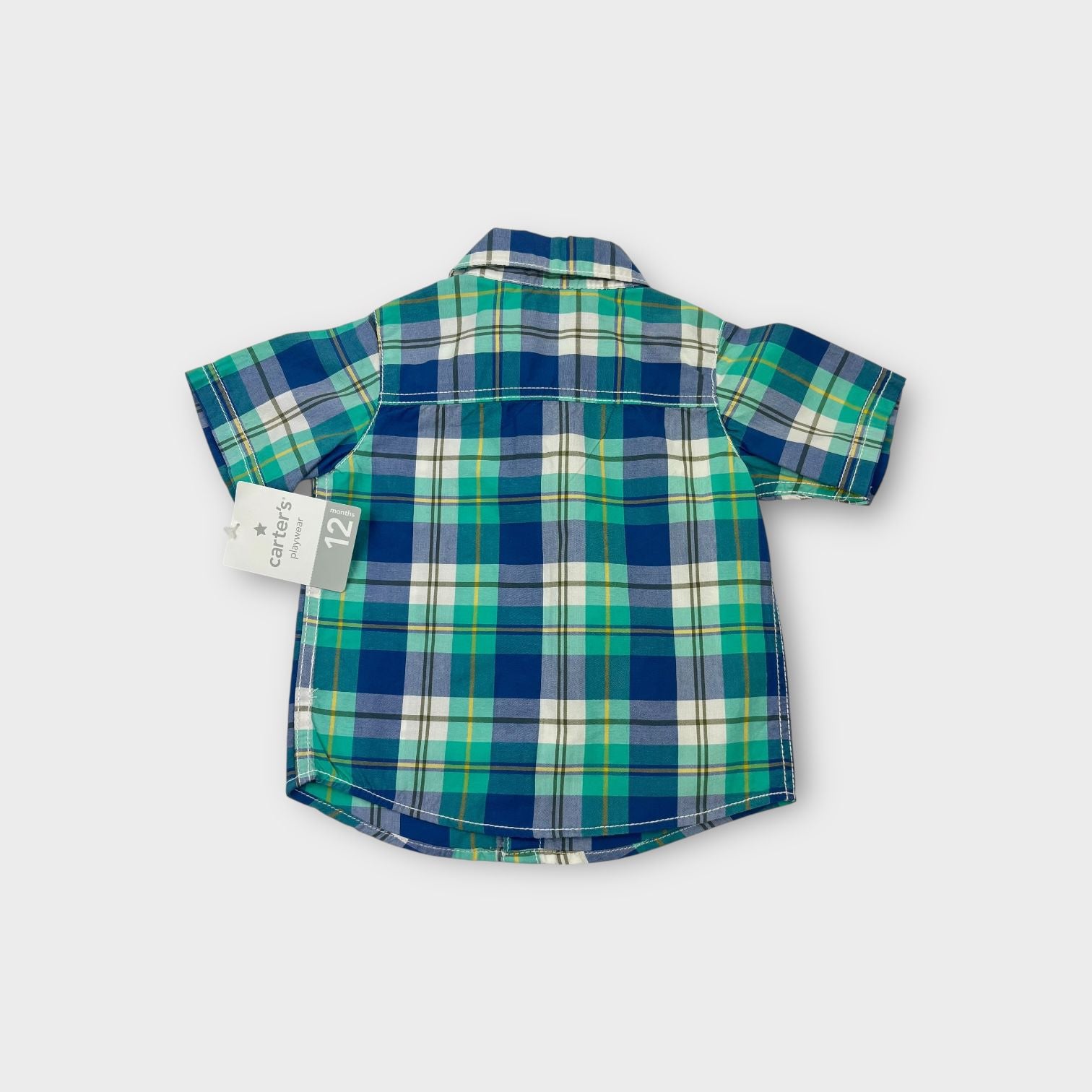 Carter's Green Check Shirt, Size 1