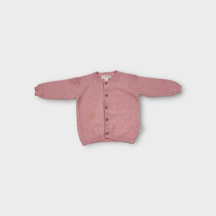 Purebaby Pink Knit Set, Size 00