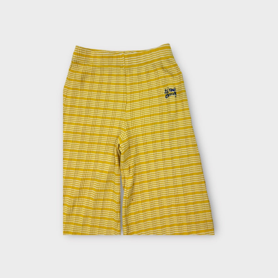 Bobo Choses Pleated Cropped Pants, Size 10-11