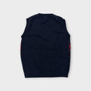Guess Fair Isle Knitted Vest Navy, Size 7