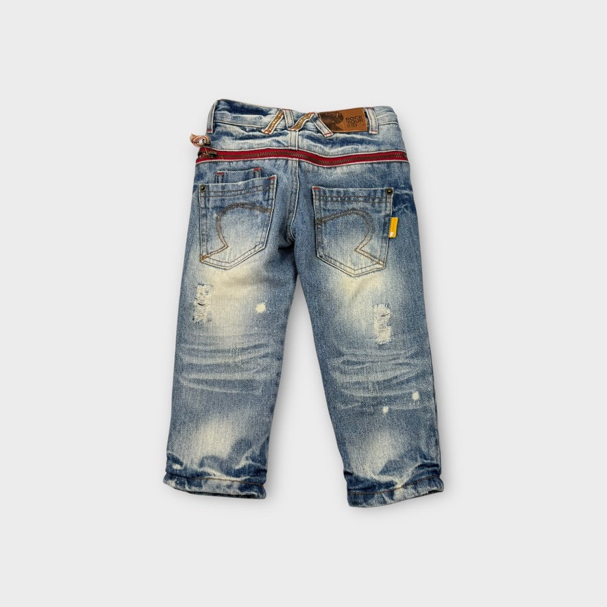 Rock Your Kid Denim Zipper Jeans, Size 1