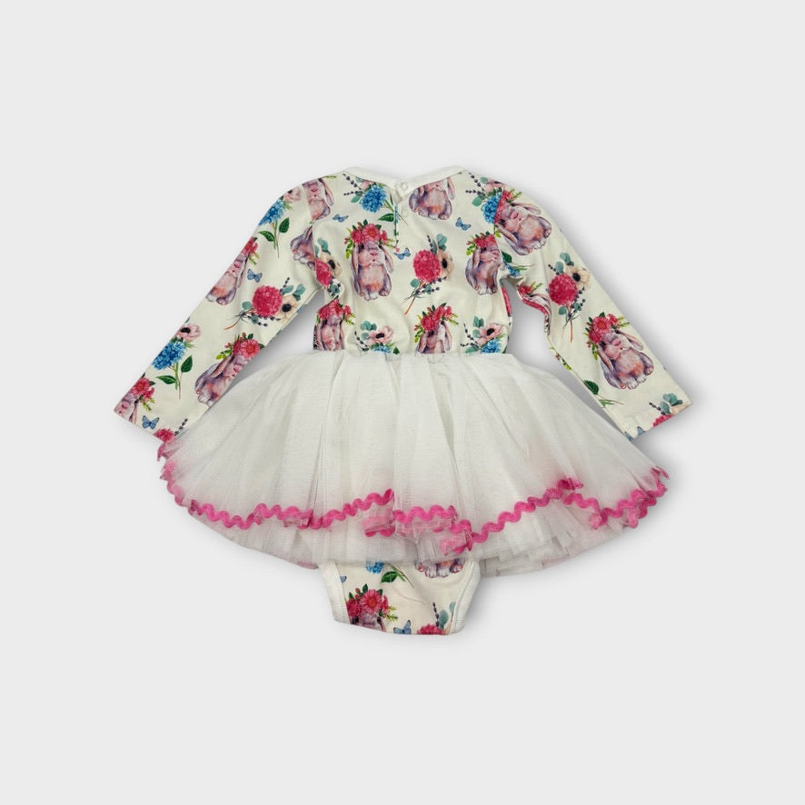 Rock Your Baby Bunny Tulle Dress, Size 1