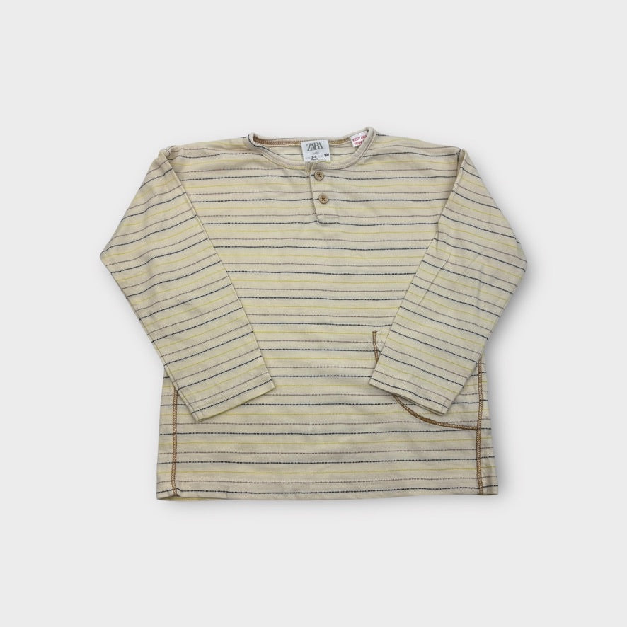 Zara Stripe Long Sleeve Top, Size 3-4