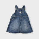 Ralph Lauren Denim Floral Ruffle Dress, Size 18M