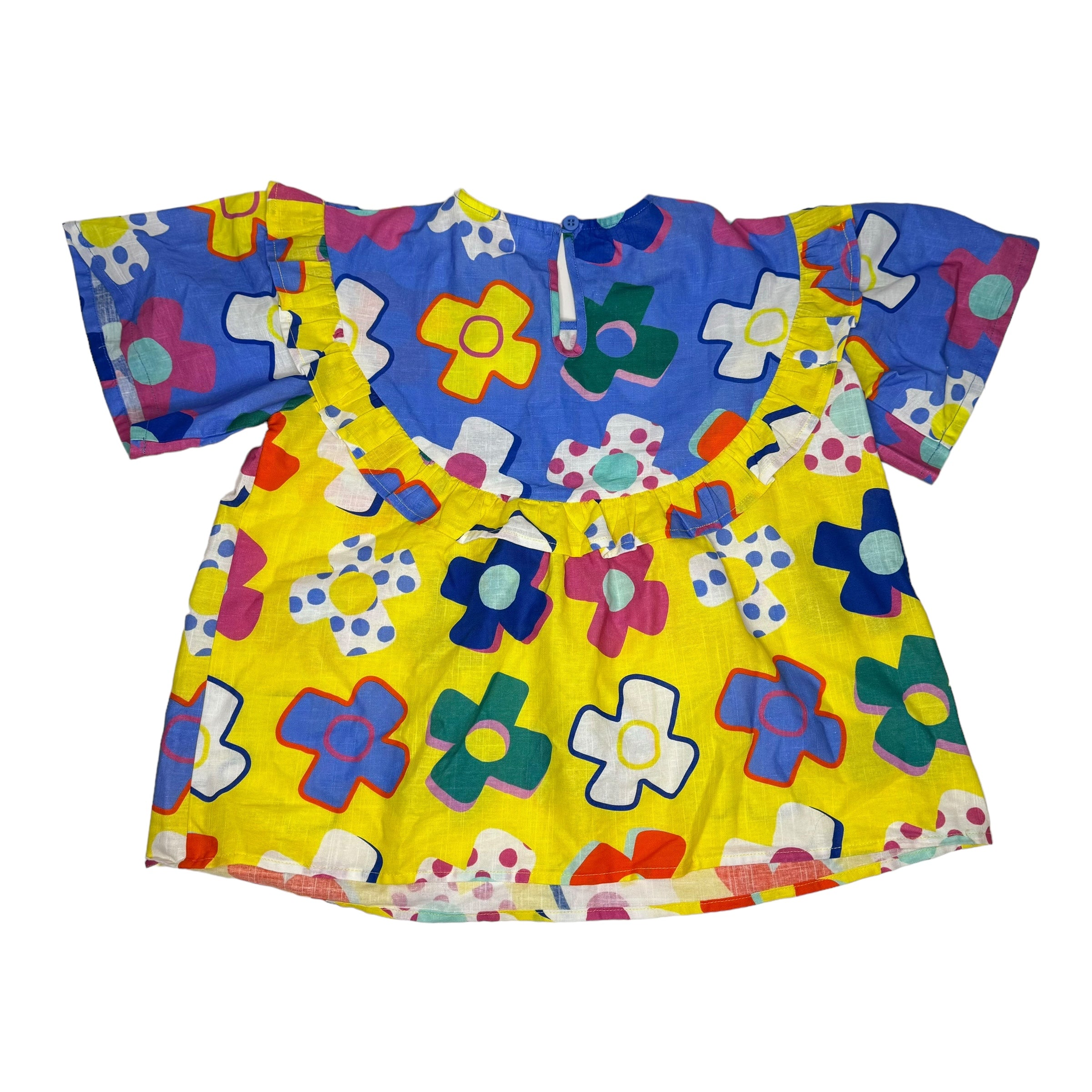 Gorman Playground Organic Cotton Print Ruffle Top and Skirt Set, Size 7-8