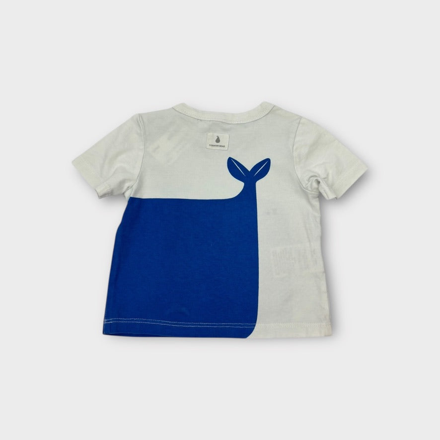 Country Road Whale Tee, Size 000