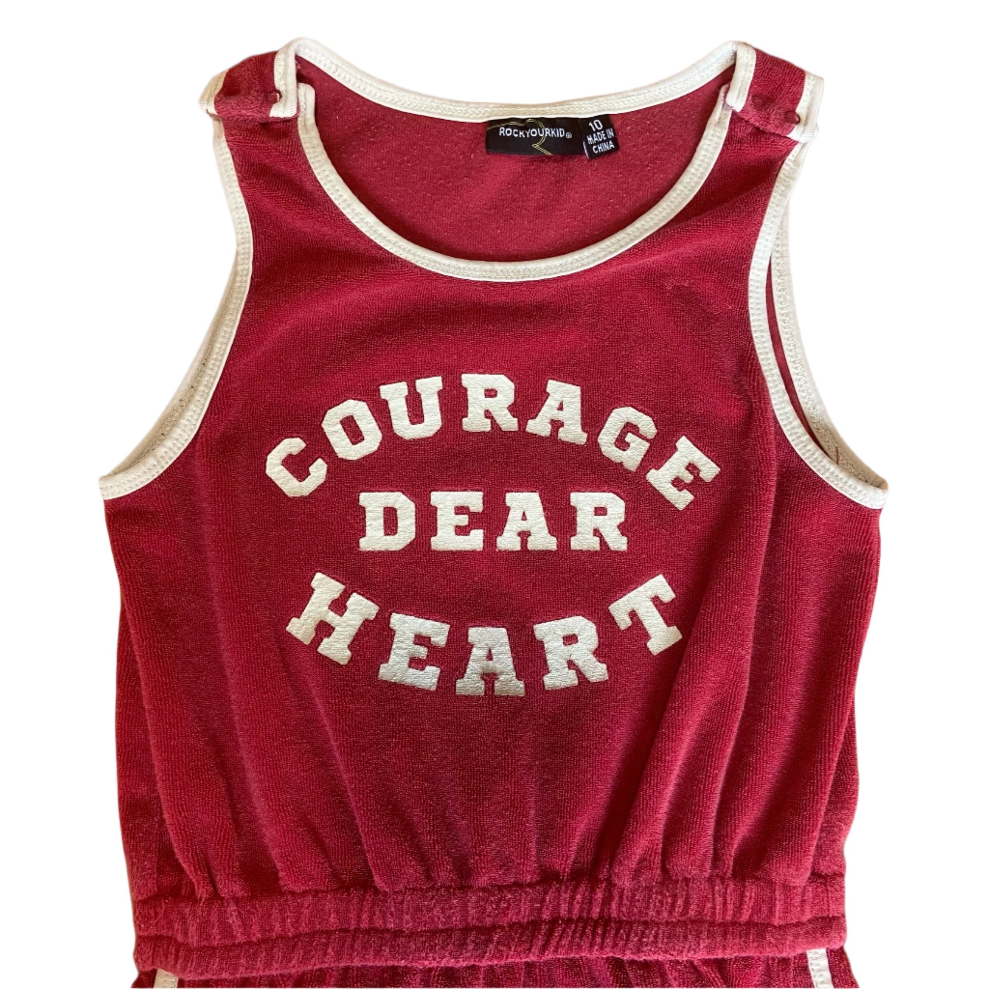 Rock Your Kid Terry Romper, Size 10