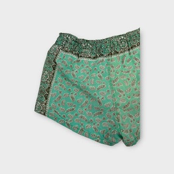 Paisley Green Shorts, Size 3
