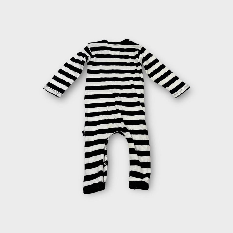 Huxbaby Stripe Bear Onesie, Size 1