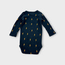 Mini Rodini Lighting Bolt Onesie, Size 0