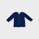 Wilson & Frenchy Blue Ribbed Cardigan, Size 000