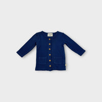 Wilson & Frenchy Blue Ribbed Cardigan, Size 000