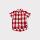 My Brother John Red Gingham Shirt, Size 5