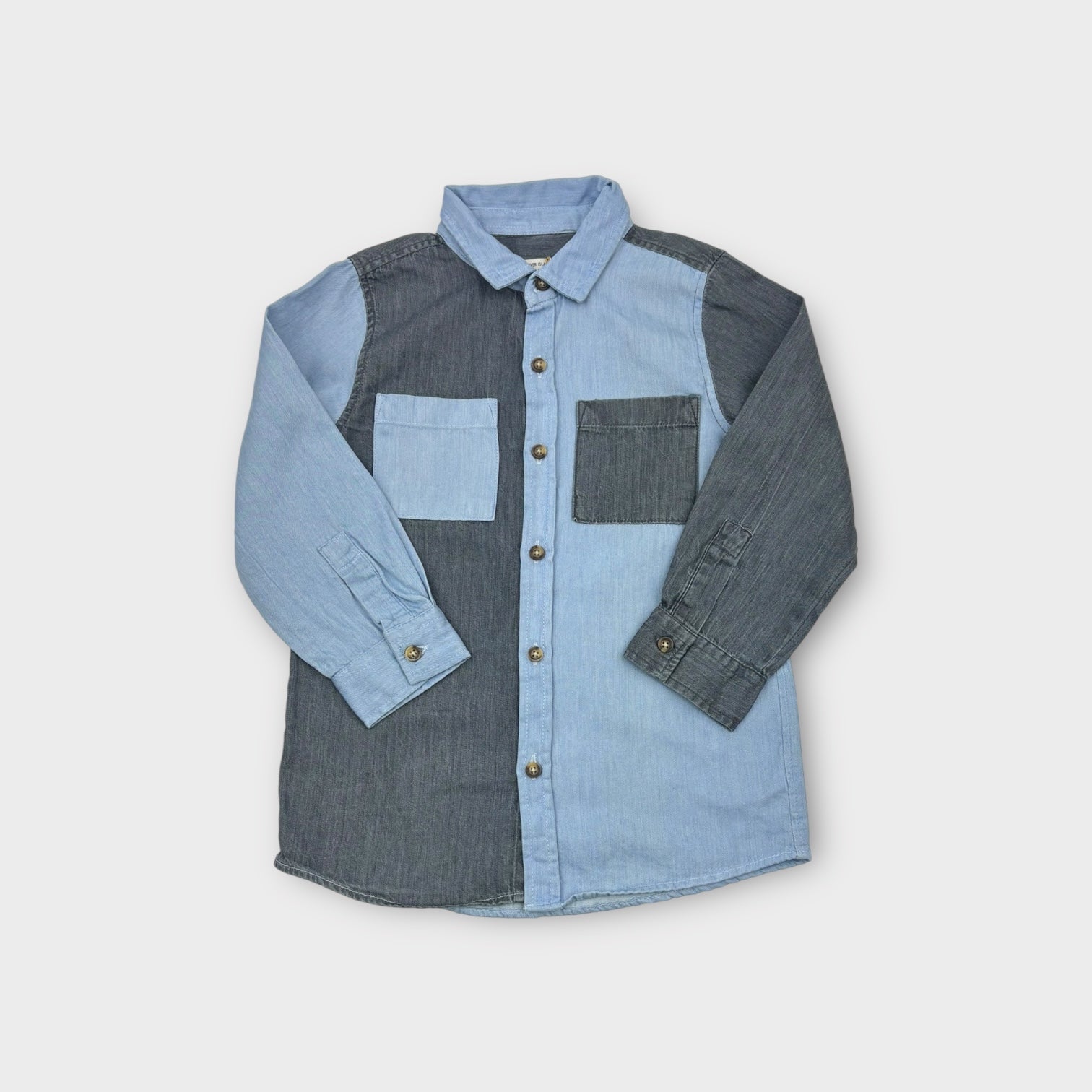River Island Mini Denim Shirt, Size 4-5